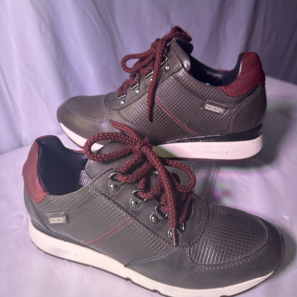 PIKOLINOS women Brown and Burgundy Sneakers - Picture 3 of 14